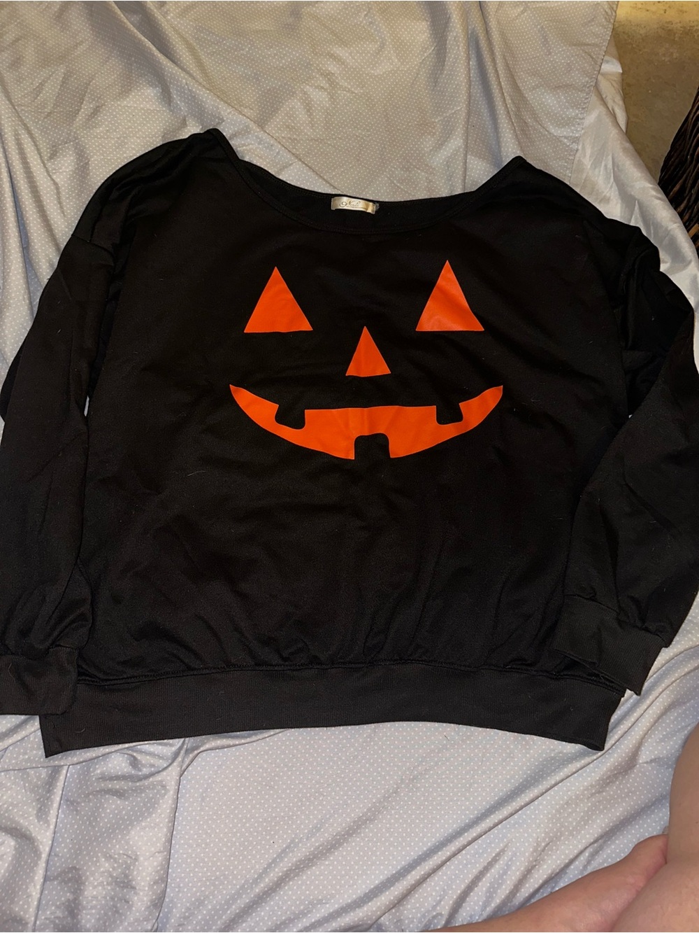 Halloween off the shoulder sweater size XL
